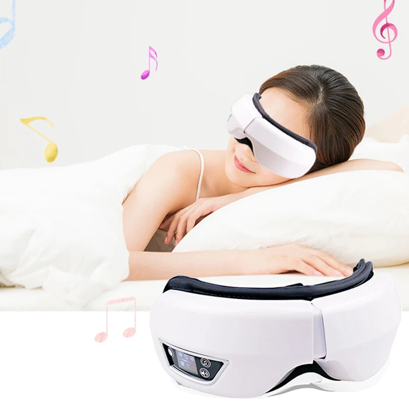 Electric Eye Massager Airbag Vibration Massage Eye Care Instrument Improve Sleep Dry Eye Strain Massage Relax Portable Eye Mask