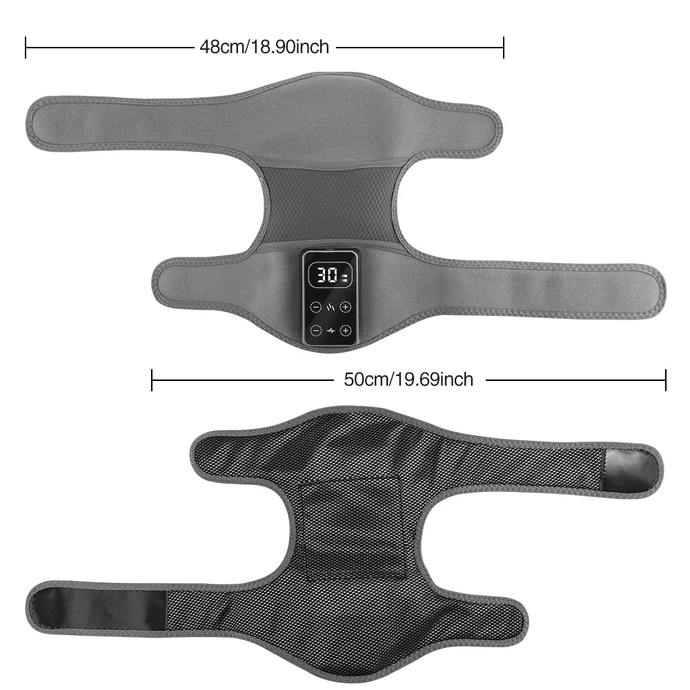 Knee Leg Thermal Massager 3 Gears Vibration Knee Pads 5 Gears Hot Compress Vibrador with Heat USB Charge