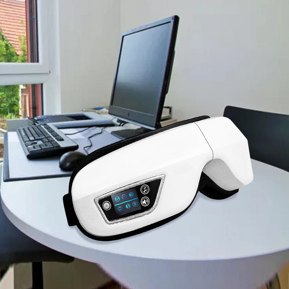 Electric Eye Massager Airbag Vibration Massage Eye Care Instrument Improve Sleep Dry Eye Strain Massage Relax Portable Eye Mask