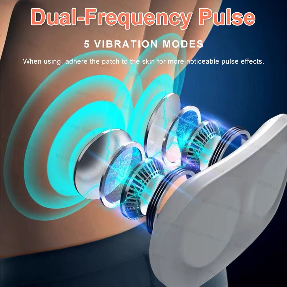 Electric Waist Massager EMS Muscle Stimulation Pulse Body Sculpting Massager Vibration Heating Back Massager Body Shaping